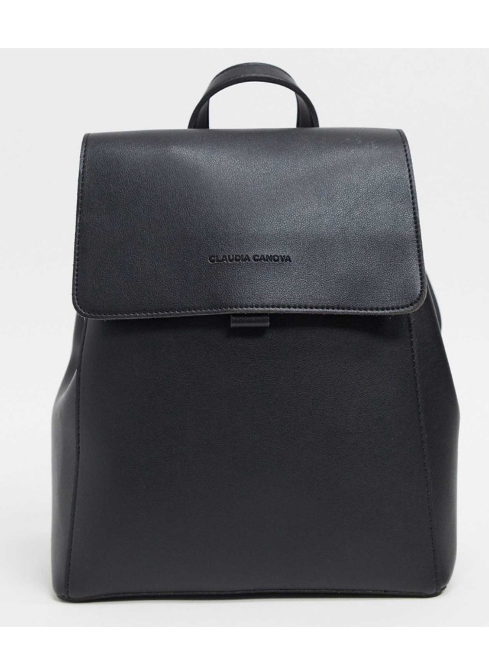 CLAUDIA CANOVA ASOS Black Flap Close
Structured Backpack